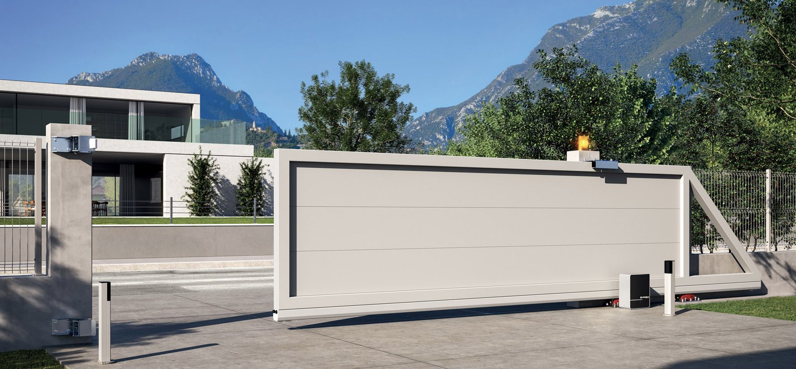 Industrial cantilever gate motor